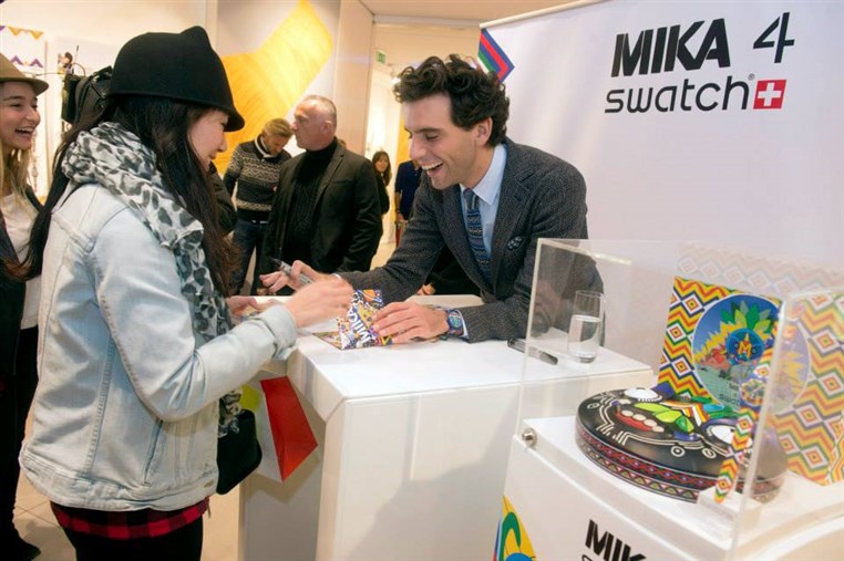 Mika Swatch Signing